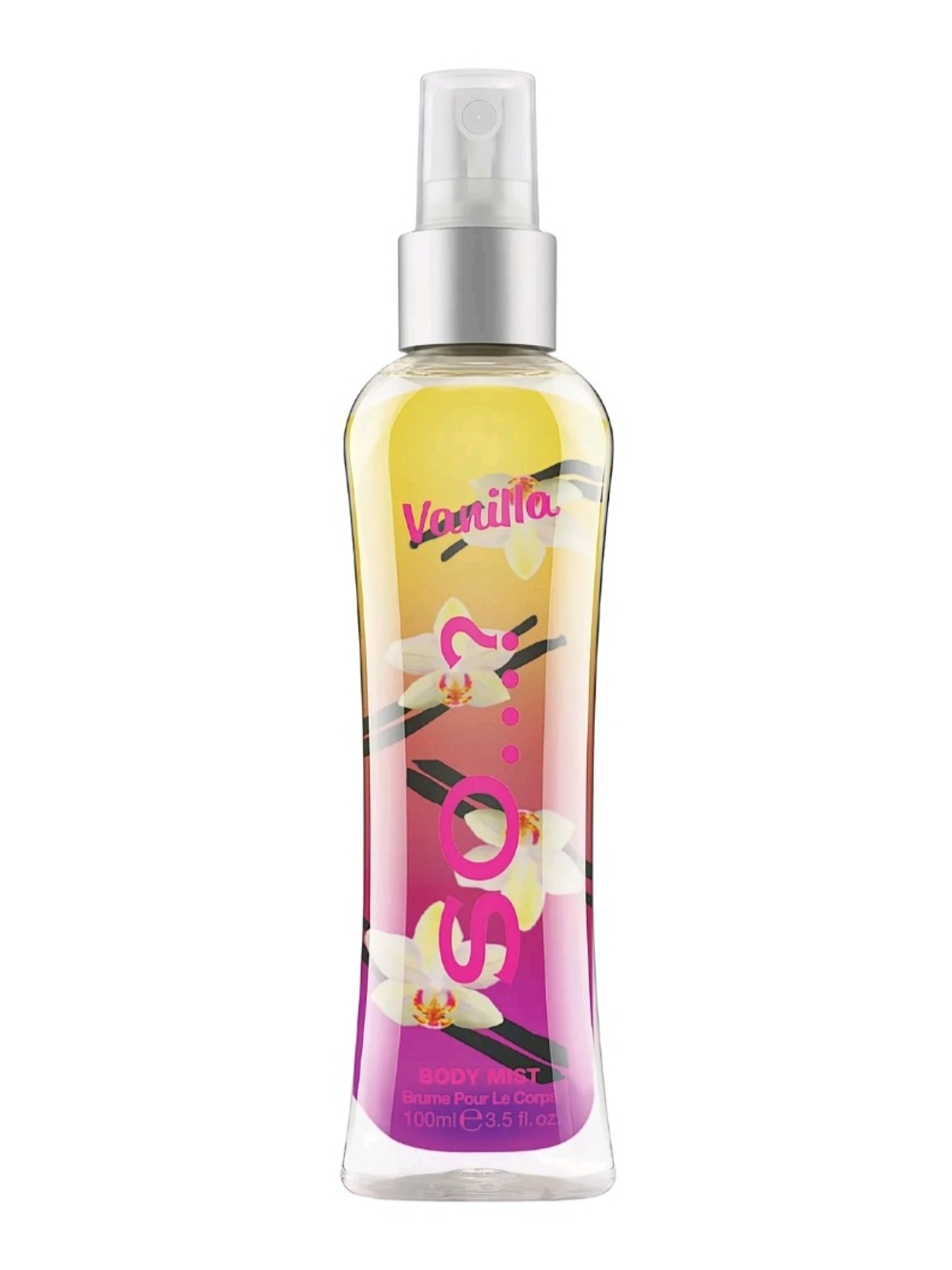 SO Vanilla Body Mist — Pink and Yellow Gradient Spray